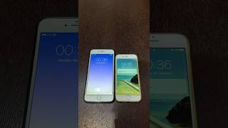 iPhone 6 Plus on iOS 9 vs iPhone 6 on iOS 10 boot up test #shorts #iphone6plus #ios9 #iphone6 #ios10