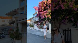 Walking through the small Croatian town of Marina