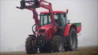 Siew Nawozu 2015 Zetor Forterra 95 & John Deere 6920S