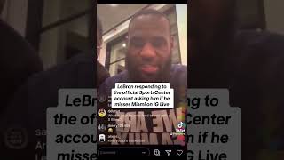 Lebron James responds to Miami Heat rumors 👀