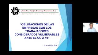 Obligaciones de las empresas con los trabajadores considerados vulnerables ante del COVID-19