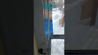 wow 7 degrees warmer inside door, plexiglass replacement rent home