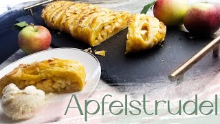 schnell und einfach! Apfelstrudel mit Blätterteig/ fast and easy puff pastry apple strudel