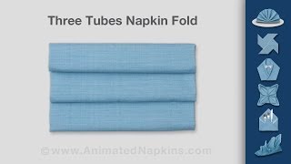 Napkin Folding | How to MakeThree Parallel Tubes