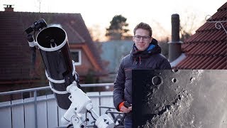 Moon through my Telescope (Live Video)