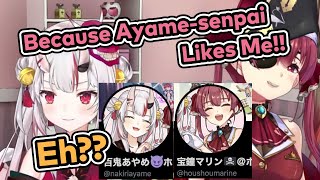 [Eng Sub] Kanata asks about Marine and Ayame's paired profile pic (Marine/Ayame/Kanata)[Hololive]