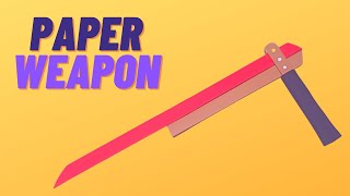 Paper weapon melee - DIY Craft #shorts