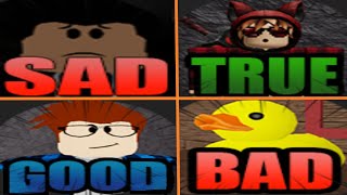 All Endings - SAD🌲TRUE☀️GOOD📘BAD - A Normal Camping Story NEW ROBLOX GAME