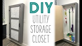 DIY Utility Storage Closet!