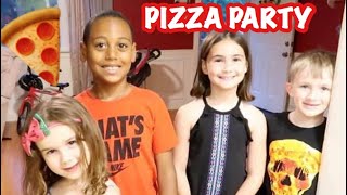 PIZZA PARTY || Boy Mom Vlog