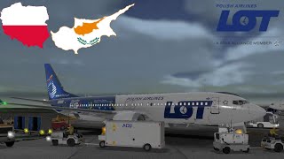 🔴Real Flight Simulator - LOT POLISH AIRLINES 737 MAX8 | Warsaw (WAW) - Larnaca (LCA)