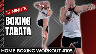 15 Min Boxing Tabata Workout | Sweaty, No Repeat, No Equipment