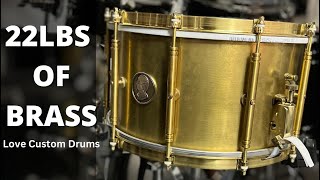 Brass Snare Drum Review - 8x14 3mm // OMNI-BRASS by Love Custom Drums