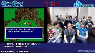 Final Fantasy V (Any% English Patch) by Puwexil in 5:02:10 - SGDQ 2013