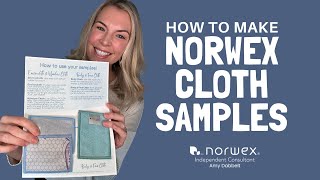 Norwex Cloth Samples made easy for Norwex Consultants - Amy Dabbelt Norwex Independent Consultant