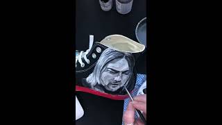 Nirvana Kurt Cobain Custom Converse | Painting Converse | How To Paint Sneakers Shoes