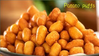 Deliciously Crunchy Potato Puffs  | patato snacks recipe | patato recipe