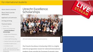 2022 Utrecht Excellence Scholarships for International Students (Scholarships in the NETHERLANDS)