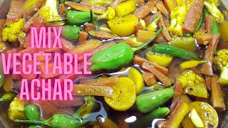 Mix Vegetable Achar / Vegetable Pickle Recipe / سبزی کا اچار بنانے کا اصل طریقہ / Cook With Hassan