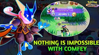 GRENINJA CAN DO EVERYTHING WITH COMFY 🌊😱 | POKEMON UNITE | GRENINJA GAMEPLAY 🔥