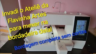 Invadi o Ateliê da Esposa para Brincar com a Bordadeira Janome dela - Vídeo Completo