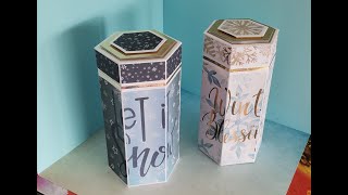 Geschenk Box #weihnachten #diy #basteln #verpakung #geschenk