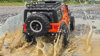 1/8 RC YK4082 Pro Jeep Wrangler Rubicon JL Driveing 🚘