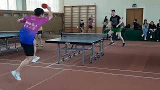 Полуфинал. Шенг Г. : Мильто А. Настольный теннис в Витебске.Tabletennis Открытый турнир.