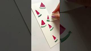 Easy watermelon painting #art