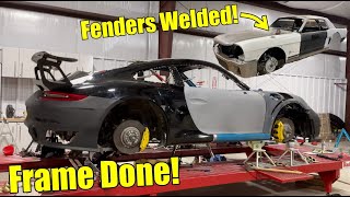 Goonzquad's Porsche 911 Frame Is done And Welding up My Mustang fender!!!