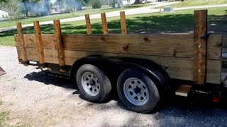 ADDING SIDES TO MY TRAILER TO HAUL FIREWOOD