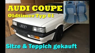 Für mein AUDI COUPE B2 Typ 81 eingekauft: Vordere SITZE & TEPPICH !! SELTENER FUND !!