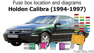 Fuse box location and diagrams: Holden Calibra (1994-1997)