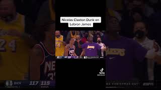 Lebron james got posterize by Nicolas Claxton #nba #shorts #lockercodes #xp