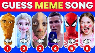 GUESS MEME & WHO'S SINGING 🎤🎵 🔥Salish Matter, Lay Lay, King Ferran, MrBeast, Skibidi Toilet, Elsa