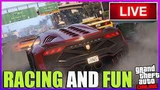 LIVE : GTA 5 ONLINE RACING AND FUN