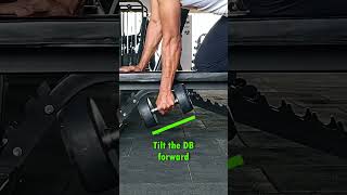 Dumbbell Rowing Hack for BIGGER BACK! #shortsfeed #rowing #dumbbell #backworkout #workouttips #gym