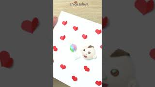 How to make Candy and Baby Emoji card 🍬👶 | #shorts