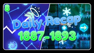 Daily Recap 8 [#1887-#1893] [ALL COINS] (Deaturca, Lereck, ...) - Geometry Dash