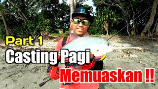 Part 1|| Ultralight casting baby GT || Mancing casting di pinggir pantai