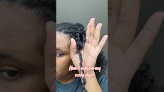 How I achieve my curly styles #natural #naturalhair #curls