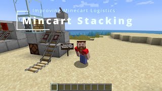 Minecart stacking for better minecart logistics in Minecraft Java