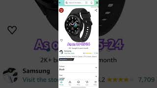 Samsung Galaxy Watch 4 Lte. 46mm @8,999/- on Amazon !!!  #samsung #galaxywatch #subscribe #like