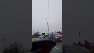 Drive through Wrexham before the Wrexham v Chester derby match 2018