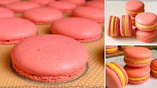 French macarons recipe- ماكرون فرنسي بكناش شوكلاطة بيضاء