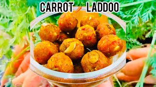 CARROT LADDOO | Gajar ka laddu | Healthy Laddoo for kid’s |#carrotladdu