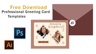 Professional Greeting Cards In PSD & AI Files |Aneela Graphics|