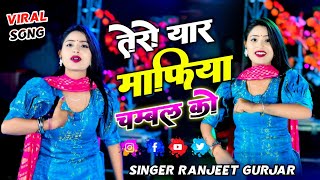 तेरो यार माफिया चम्बल को || tero yaar mafiya chambal ko || Ranjeet Gurjar gangster song 2024