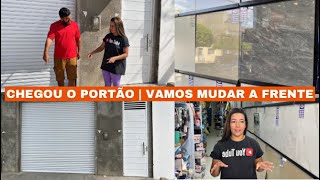 CHEGOU O PORTÃO! VAMOS COLOCAR CERÂMICA NA FRENTE DA NOSSA CASA!