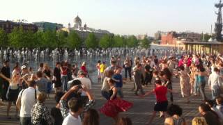 Tango flash-mob. Chacarera. 18 of may. Moscow.